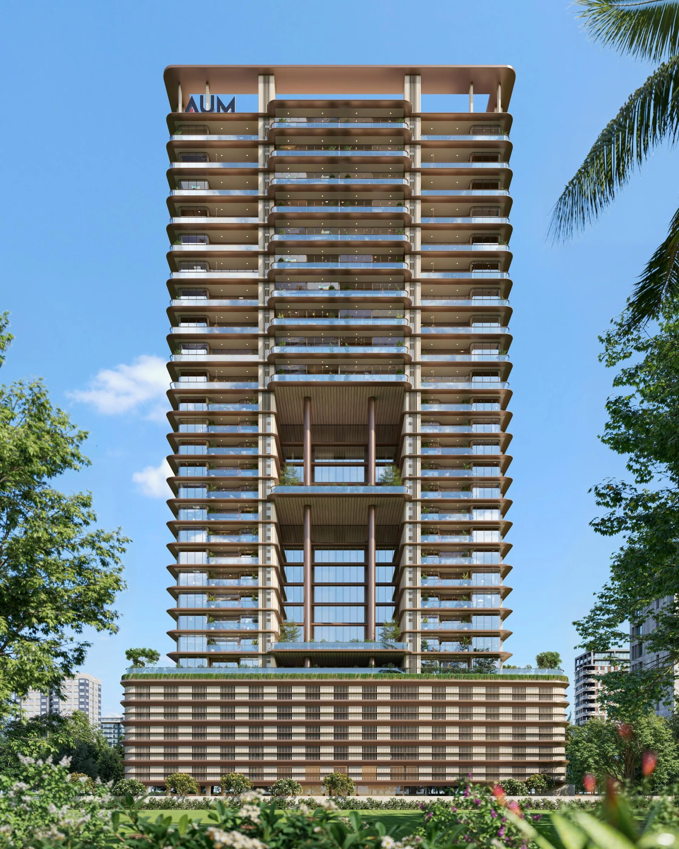 mumbai Sealink tower exterior day 3d view