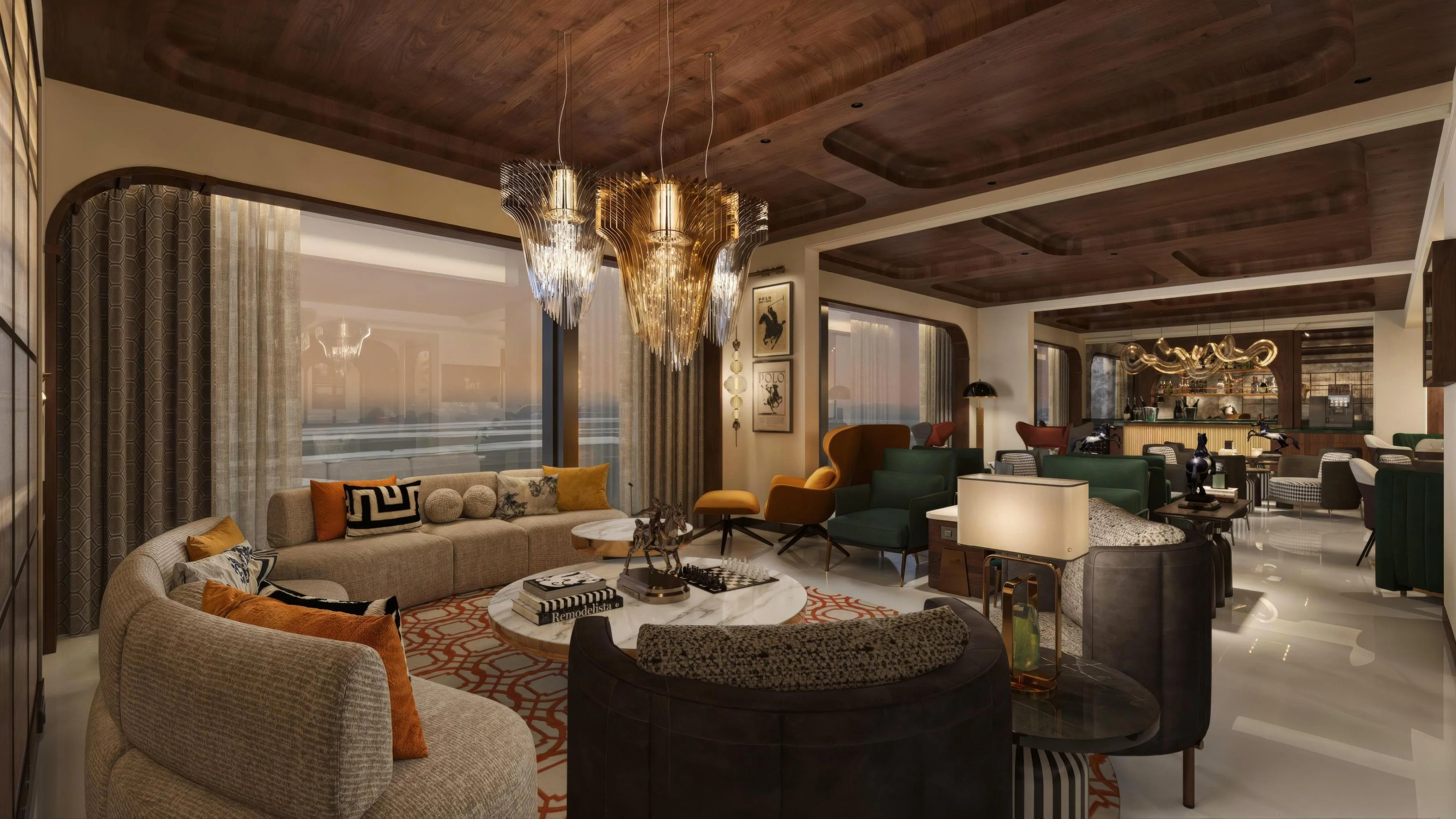 adani resort living 3d view
