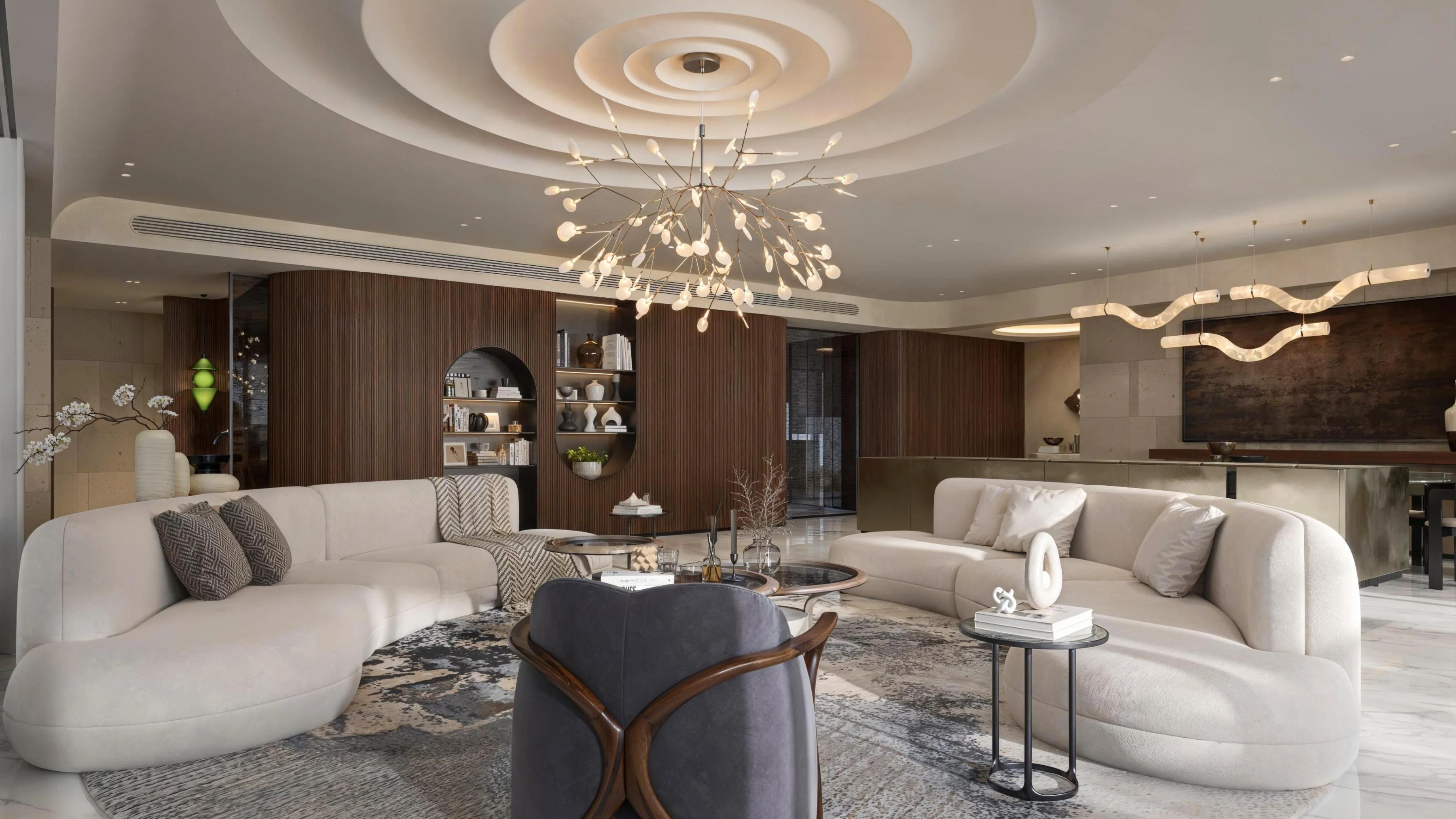 ahmedabad apartmet living room 3d