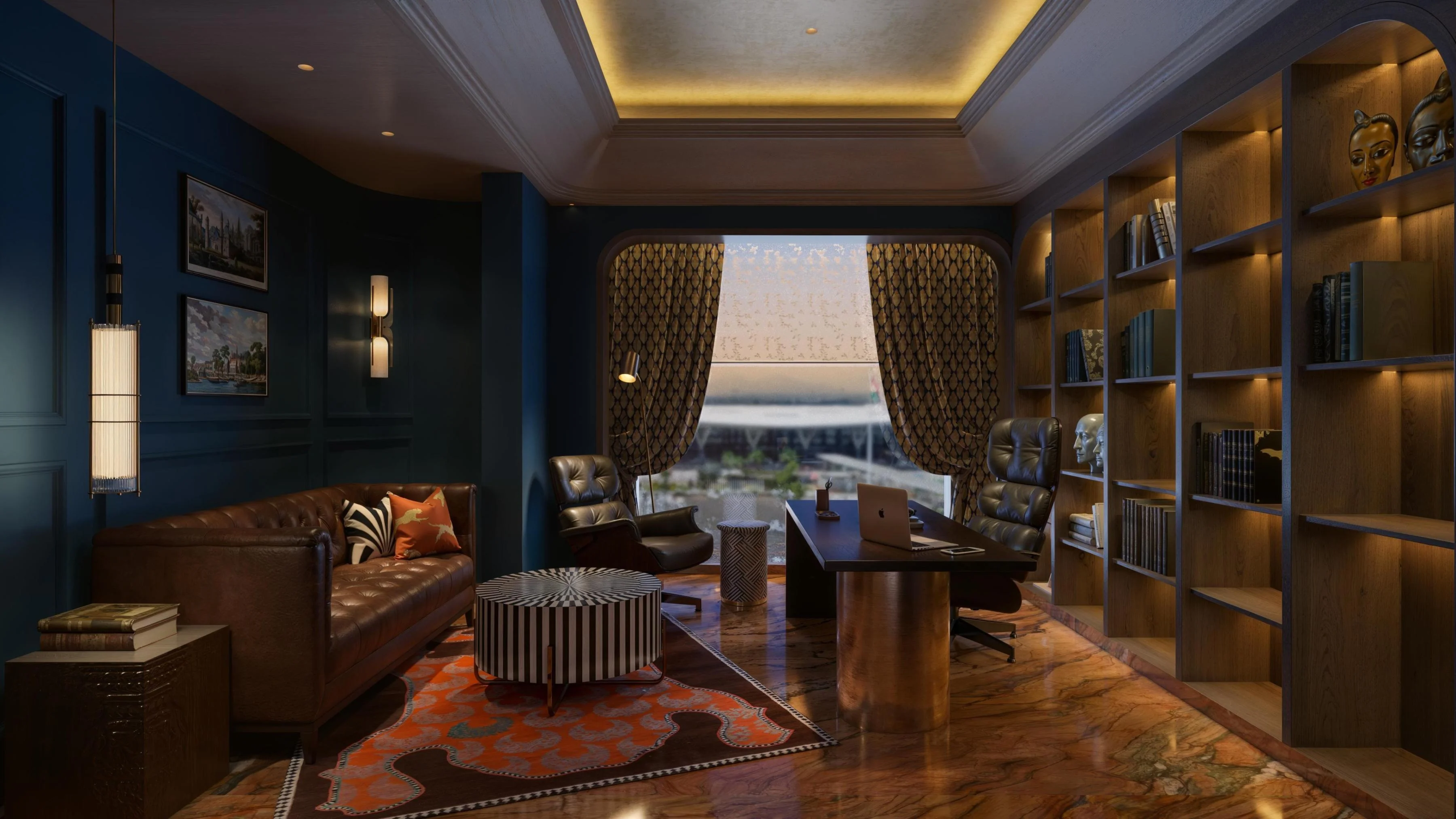 taj india study room resort 3d