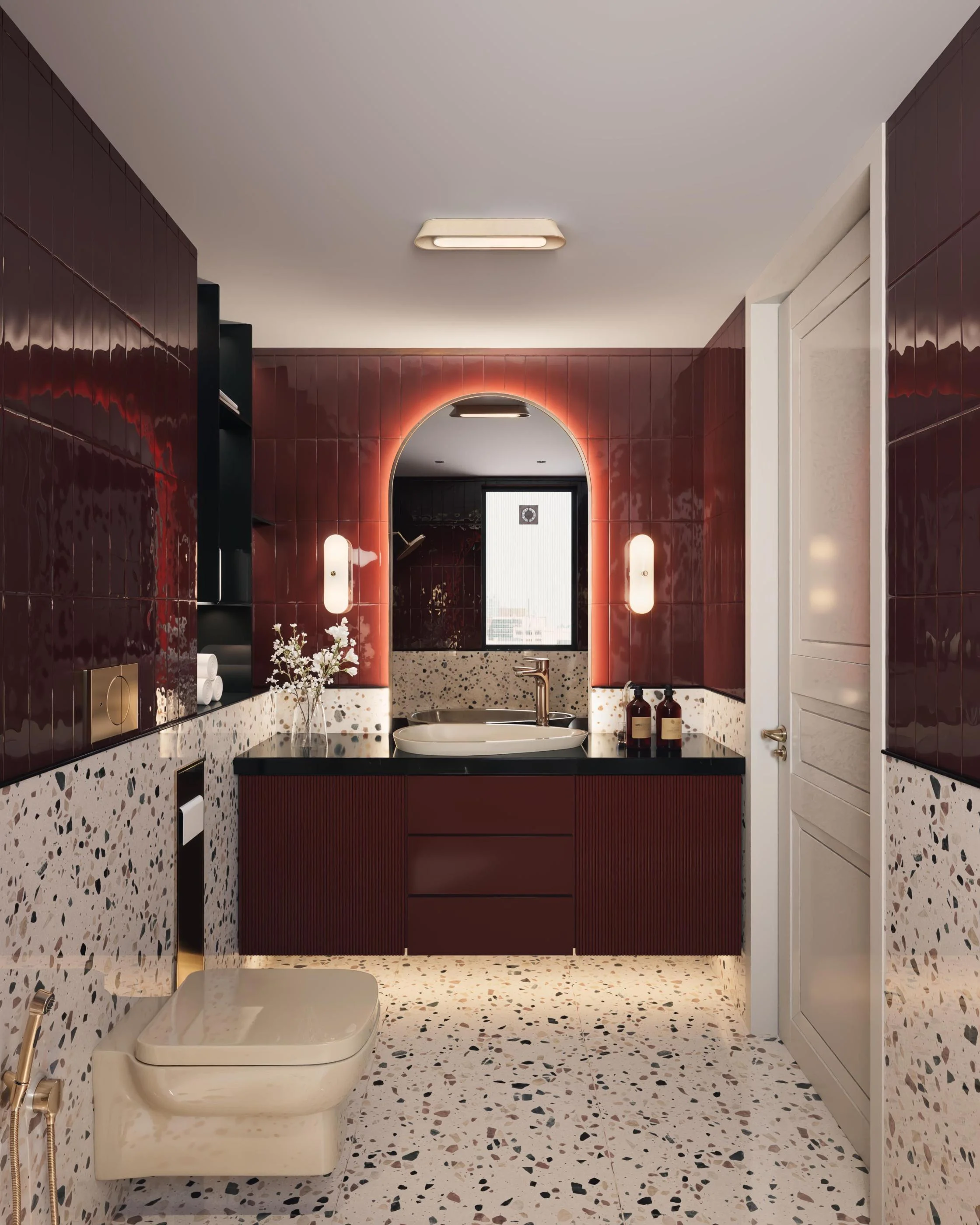 gauri khan bathroom 3d view