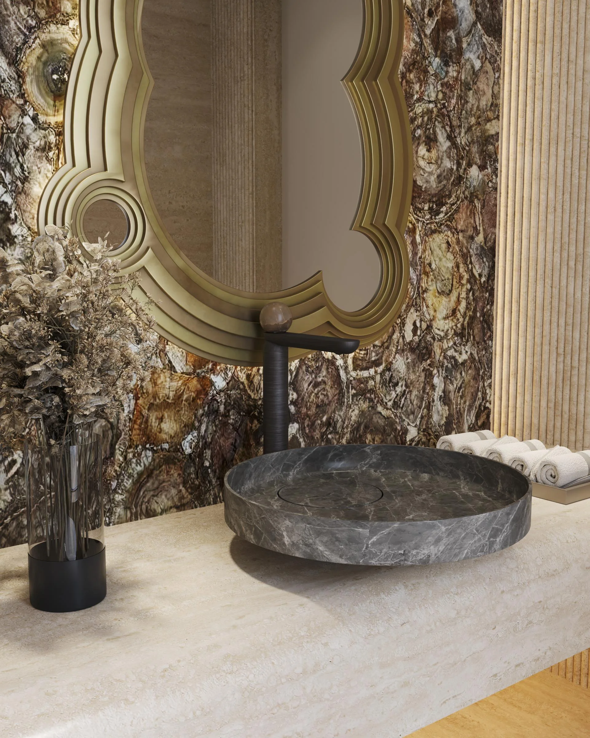 washroom closeup 3d view